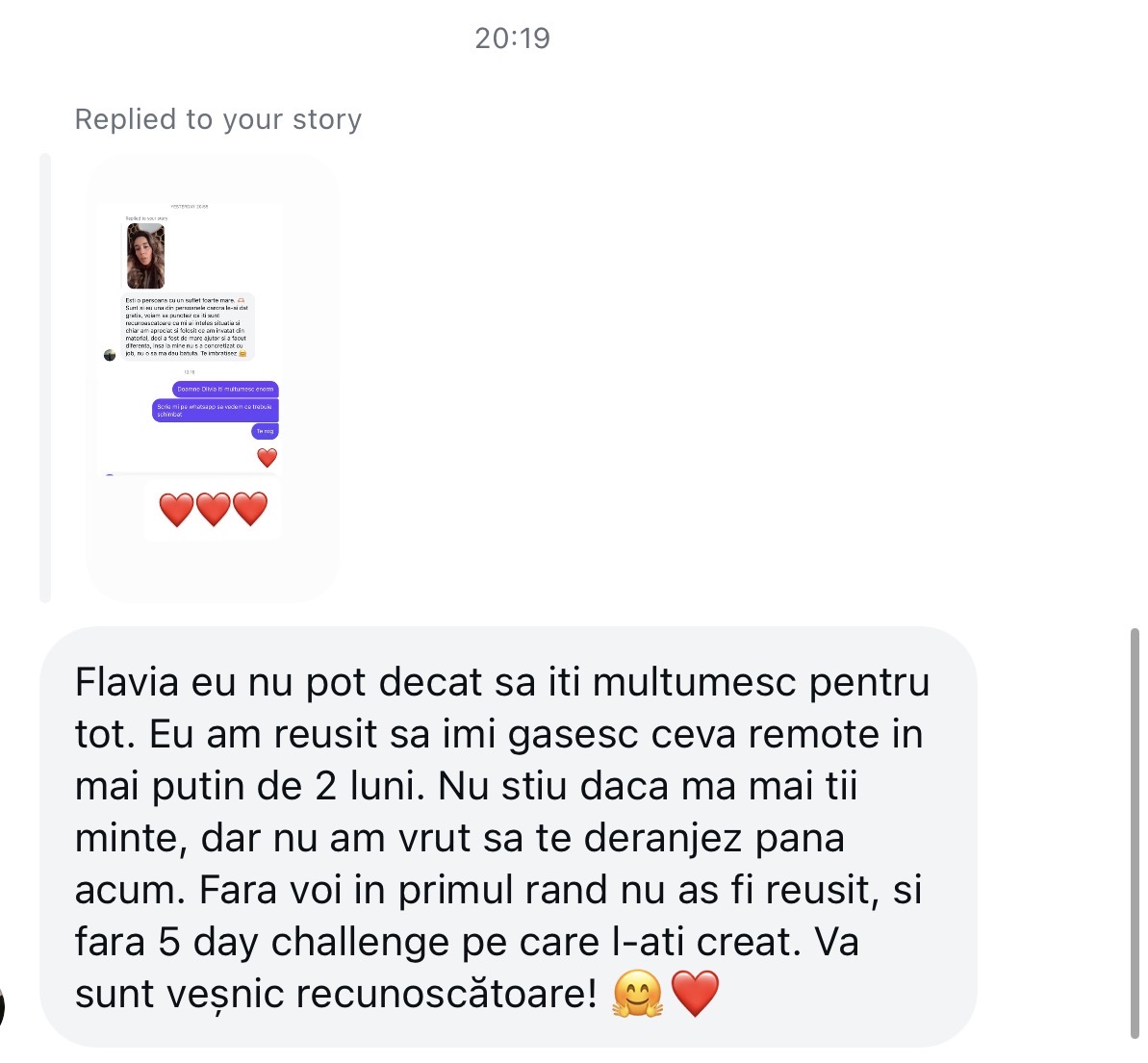 Feedback client real