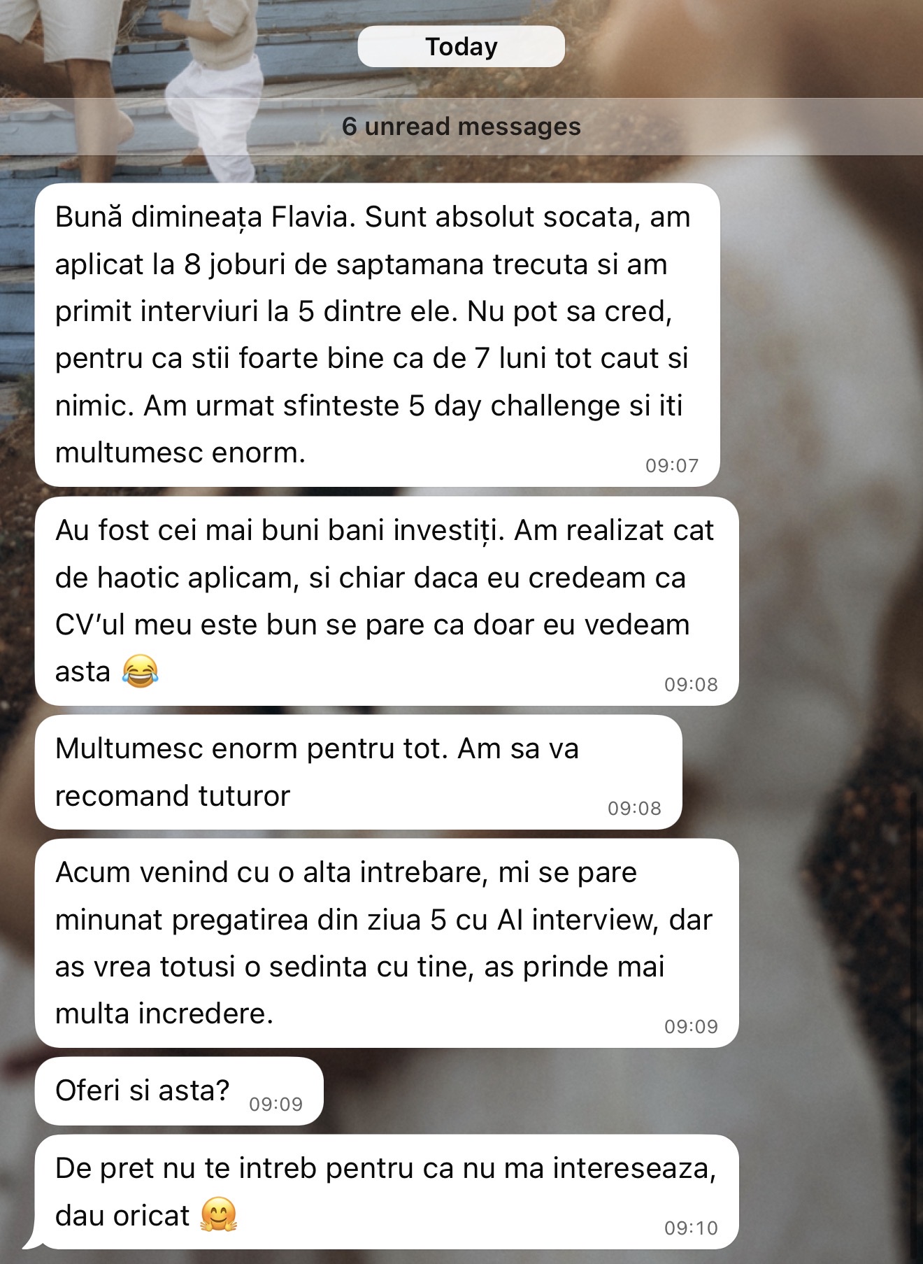 Feedback client real