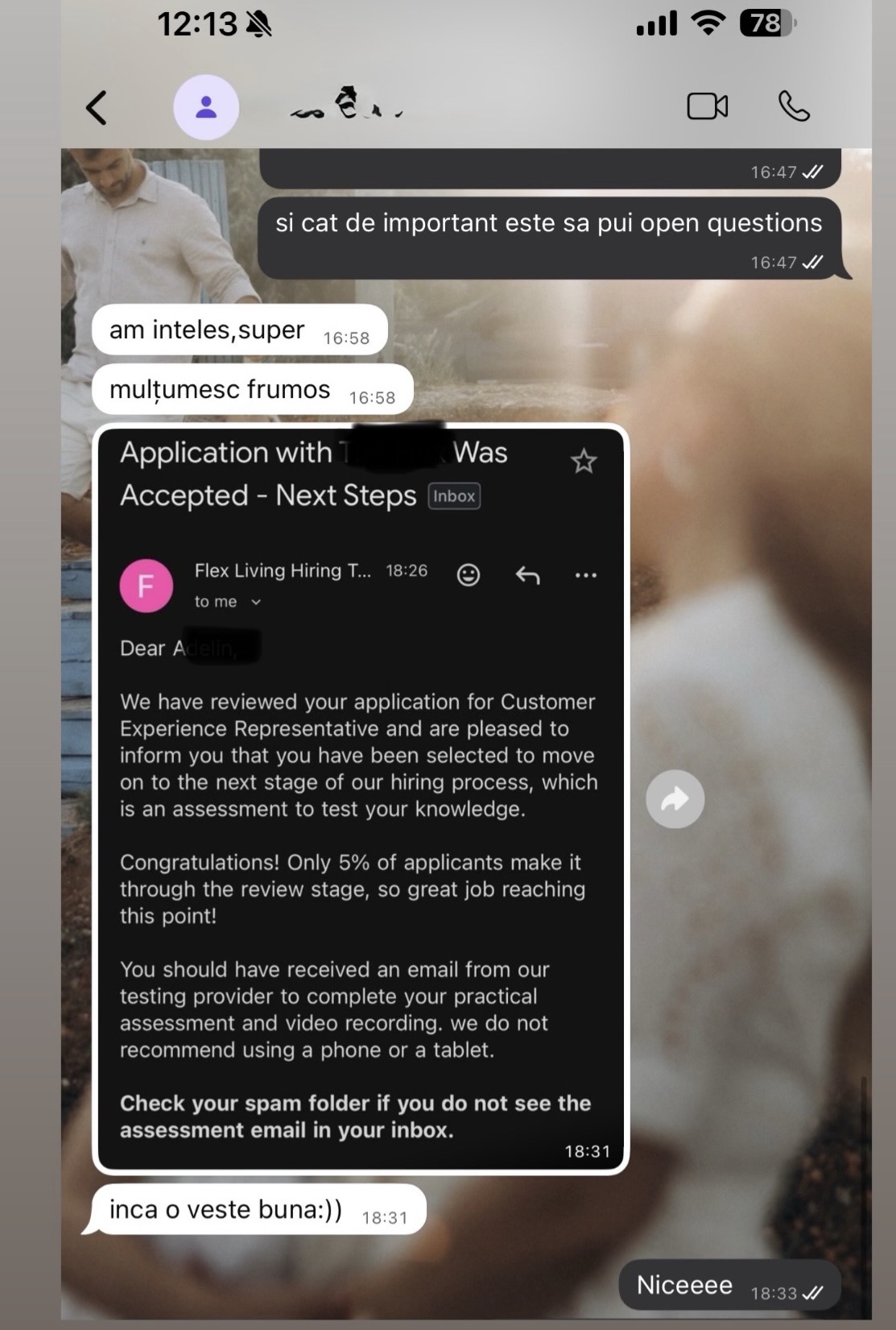 Feedback client real